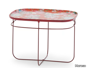 UKIYO - Rectangular resin coffee table with steel base _ Moroso