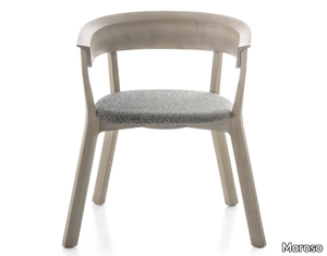 WOOD BIKINI - Ash chair with armrests _ Moroso