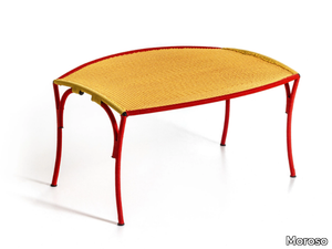 ARCO - Steel and polyethylene threads handwoven coffee table _ Moroso