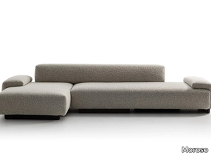 LOVELAND - Sectional fabric sofa with chaise longue _ Moroso