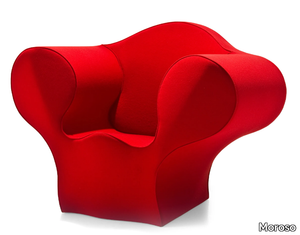 SOFT BIG EASY - Polyester armchair with armrests _ Moroso