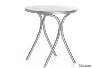 ST.MARK - Round Anodized aluminium garden table _ Moroso