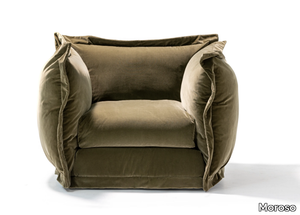 CLOUDSCAPE - Fabric armchair with removable cover with armrests _ Moroso