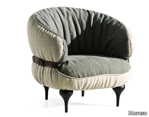 CHUBBY CHIC - Fabric armchair with armrests _ Moroso