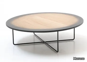 MY GRADIENT - Round wood veneer coffee table _ Moroso