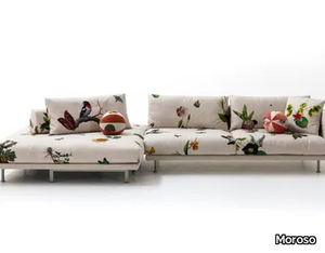 JOSH - Sectional fabric sofa with removable cover _ Moroso