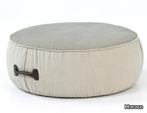 CHUBBY CHIC - Round fabric pouf with removable lining _ Moroso