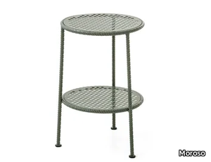 WORK IS OVER - Round steel coffee table _ Moroso