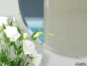 KUBA BRICK WHITE - Glass mosaic _ Mosaix