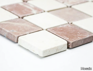MARMO - 5032157 - Botticino and Rosso Verona marble mosaic _ Mosaix