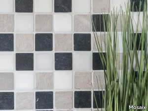 MARMO - 5684752 - Botticino, grey and black marble mosaic _ Mosaix