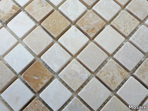 MARMO - 5683038 - Botticino and Emperador marble mosaic _ Mosaix