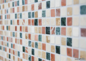 MARMO - 5999504 - Botticino, travertine, Rosso Verona and Verde Alpi marble mosaic _ Mosaix