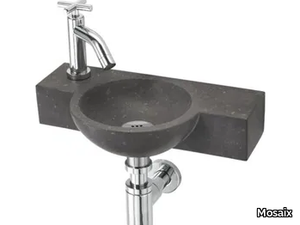 FYNN - Limestone wall-mounted washbasin _ Mosaix