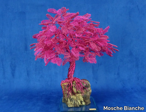 JAPANESE BLOSSOM - Aluminium and olive wood sculpture _ Mosche Bianche