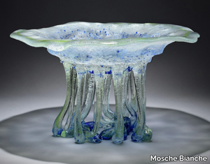 REAL JELLYFISH - Glass sculpture / centerpiece _ Mosche Bianche