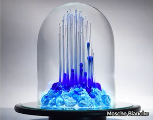 19 INVISIBLE CITY 2 BLUE - Glass sculpture _ Mosche Bianche