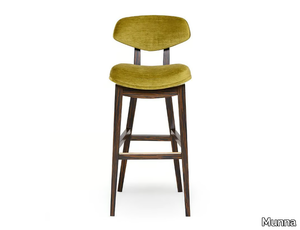 COLEMAN - High chenille stool with back _ Munna