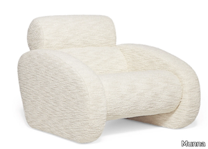 FRANK - Upholstered fabric armchair with armrests _ Munna