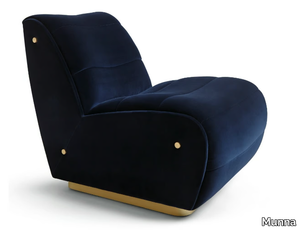 NEWMAN - Upholstered velvet armchair _ Munna