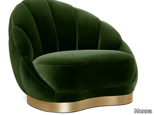 OLYMPIA - Upholstered velvet armchair _ Munna