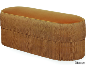 FRINGES - Upholstered velvet bench _ Munna