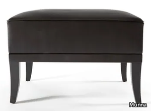 MONSIEUR T - Leather footstool _ Munna