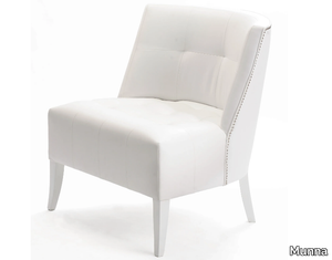 CAPRICE - Upholstered leather easy chair _ Munna