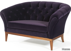 BE MINE - Tufted velvet armchair with armrests _ Munna
