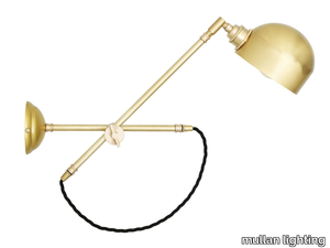 BOGOTA QUIRKY WALL LIGHT - Adjustable brass reading lamp _ mullan lighting