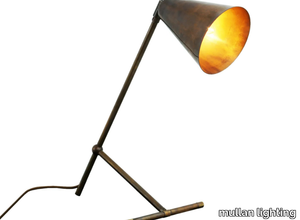 HAVANA MODERN INDUSTRIAL TABLE LAMP - Adjustable brass desk lamp _ mullan lighting