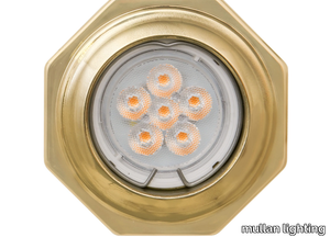 HEXAGON BRASS RECESSED SPOTLIGHT - Recessed brass spotlight _ mullan lighting