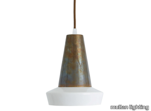 MALABO POWDER COATED WHITE PENDANT - Handmade brass pendant lamp _ mullan lighting