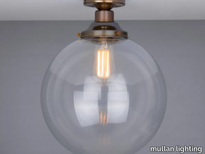 RIAD 30CM GLOBE CEILING LIGHT FITTING - LED handmade ceiling lamp _ mullan lighting