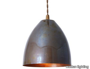 SKYLER CONE PENDANT LIGHT - Handmade brass pendant lamp _ mullan lighting