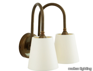 UPPSALA 2 ARMS - Handmade brass wall lamp _ mullan lighting