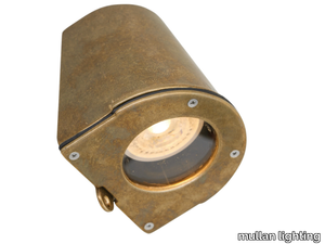 WADE - LED wall-mounted brass Outdoor spotlight _ mullan lighting