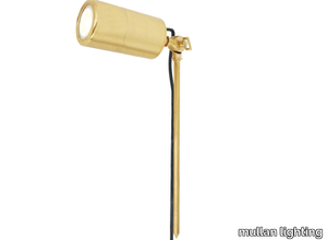 YARA - Adjustable brass Outdoor spotlight _ mullan lighting