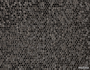 PHENOMENON HONEYCOMB GLOSSY NERO - Porcelain stoneware 3D Wall Mosaic _ Mutina