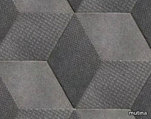 TEX BLACK - Indoor porcelain stoneware wall/floor tiles _ Mutina