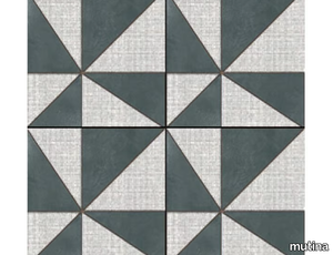 AZULEJ NERO GIRA - Glazed porcelain stoneware wall/floor tiles _ Mutina