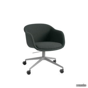 Fiber Conference Armchair Swivel Base w. Castors and Tilt