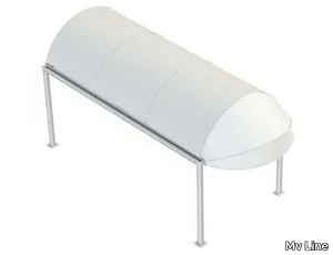 PVC TUNNEL - Aluminium canopy with PVC cover for outdoor use _ Mv Line