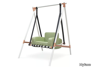 FABLE - 1 Seater acrylic garden swing seat _ Myface