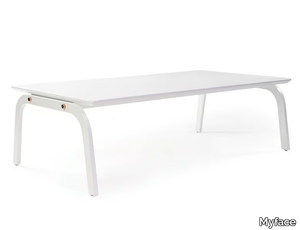 RIBBON - Rectangular metal coffee table _ Myface