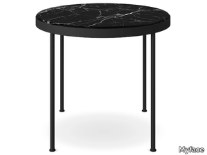 TRACE - Round marble garden table _ Myface