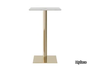 DAWN - Square marble bar high table _ Myface