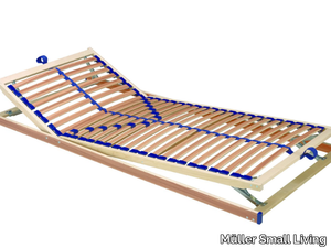 Adjustable bed base - Slatted adjustable bed base _ Müller Small Living