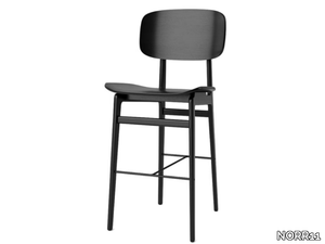 NY11 - Oak barstool with back _ NORR11