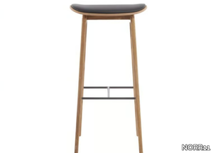 NY11 - High oak stool with integrated cushion _ NORR11